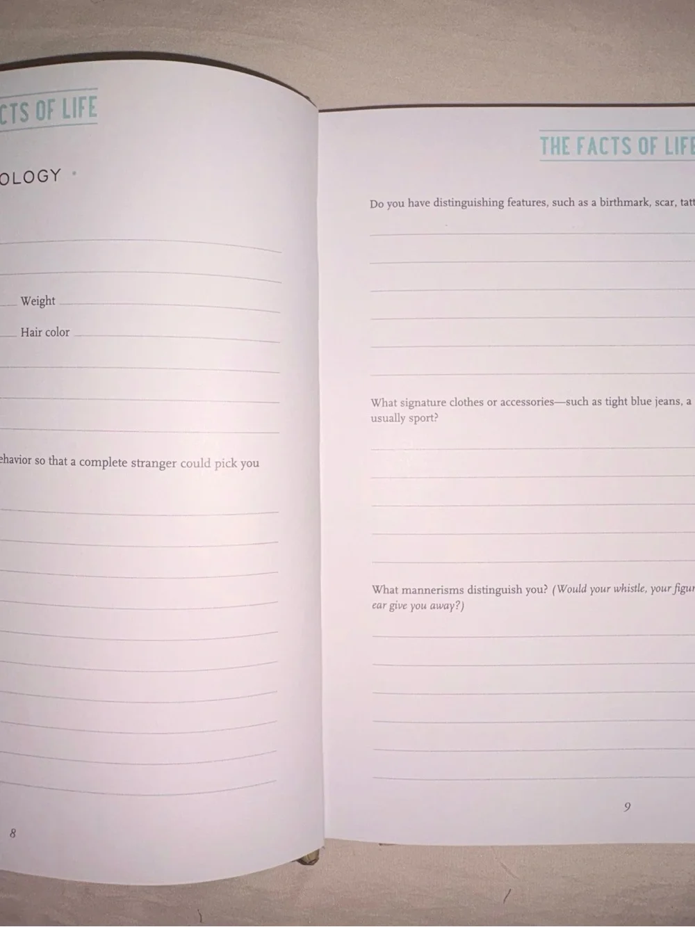 The Book of Me Do-It-Yourself Memoir Hardcover Journal Peter Pauper Press
